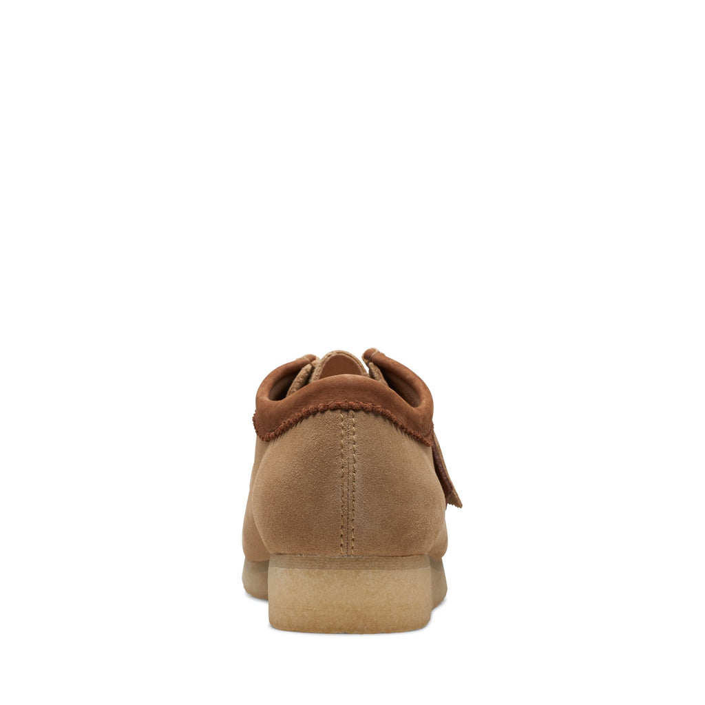 [26170538] MENS CLARKS WALLABEE LOW - SANDSTONE COMBI