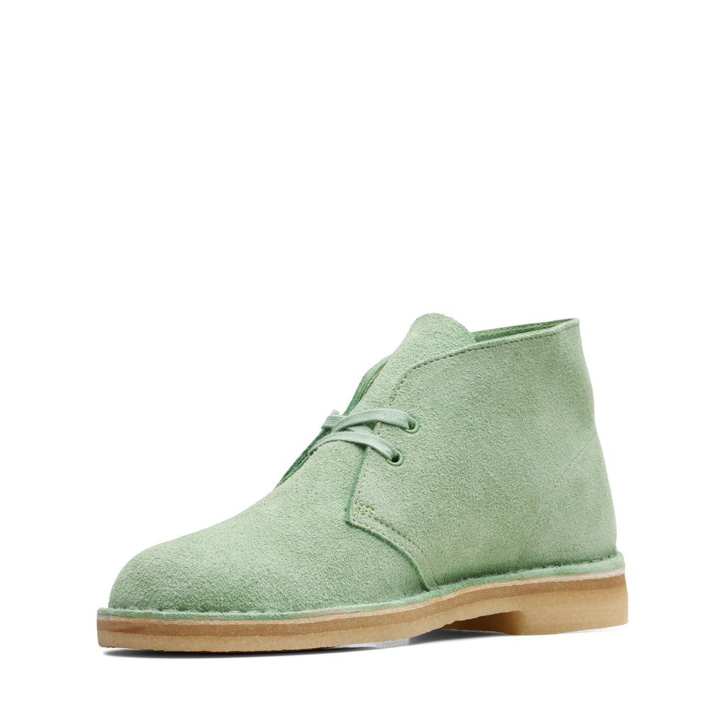 [26171745] MENS CLARKS DESERT BOOT - LIGHT GREEN