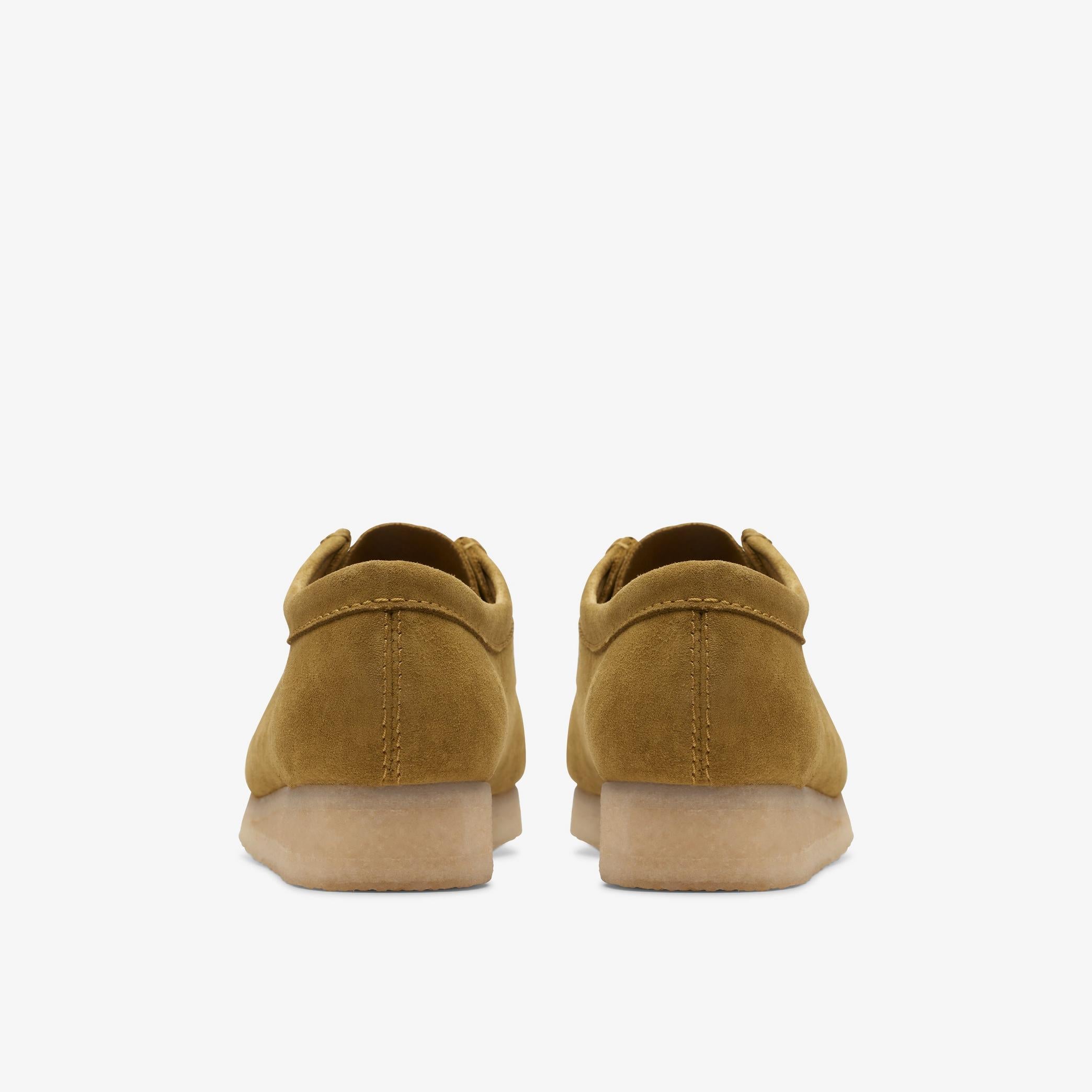 [26173241] Womens CLARKS WALLABEE - MID GREEN SDE