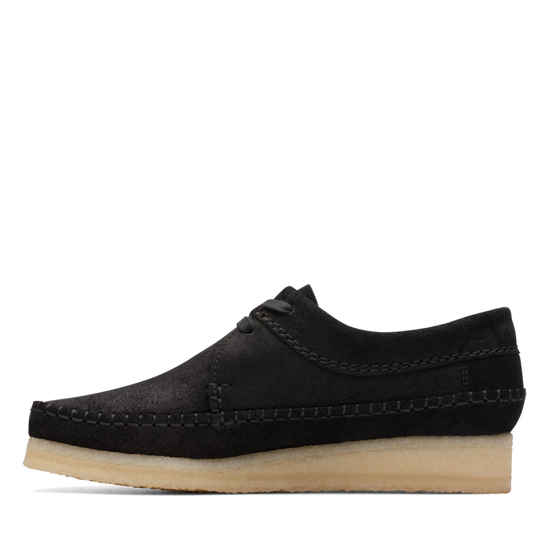 [26173255] WOMENS CLARKS WEAVER BLACK SUEDE