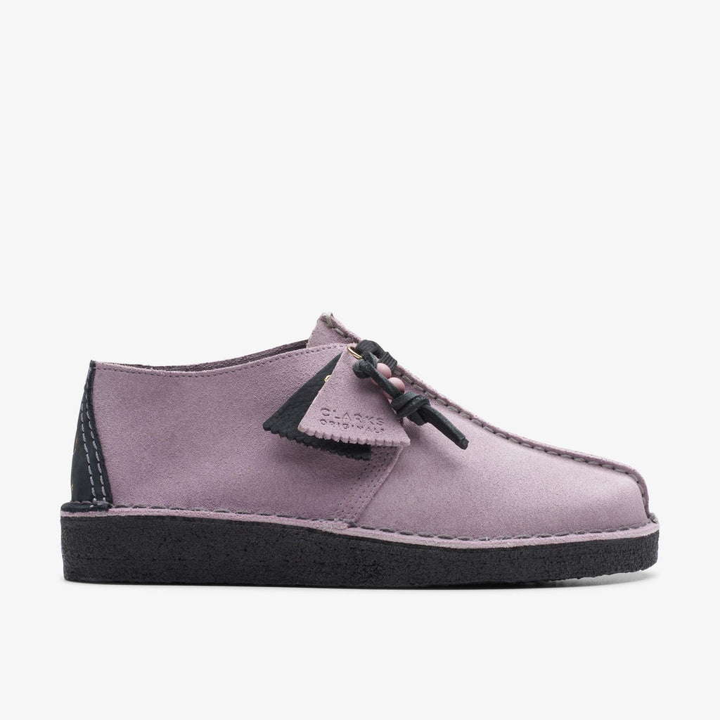 [26173998] Womens CLARKS DESERT TREK - MAUVE