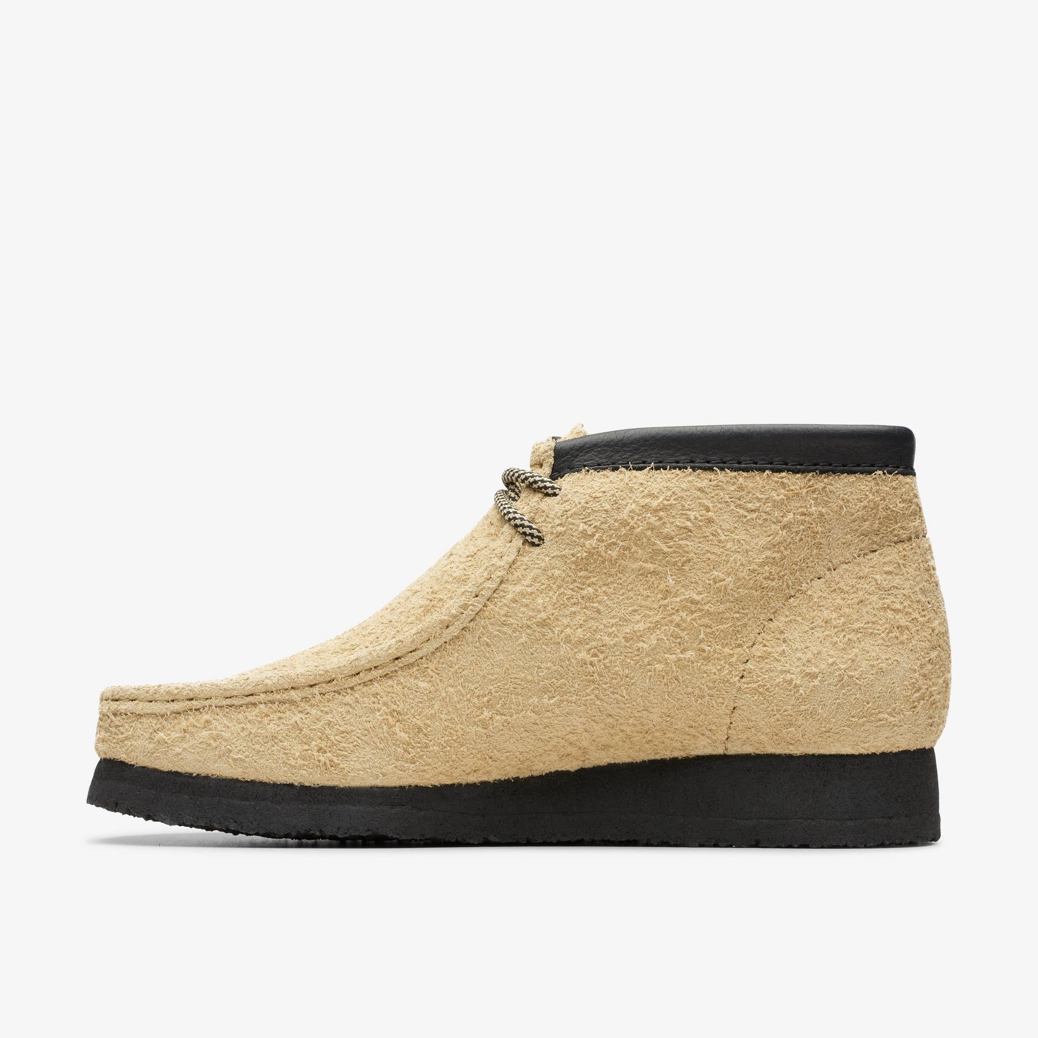 [26174051] Mens CLARKS WALLABEE BOOT - MAPLE/BLACK