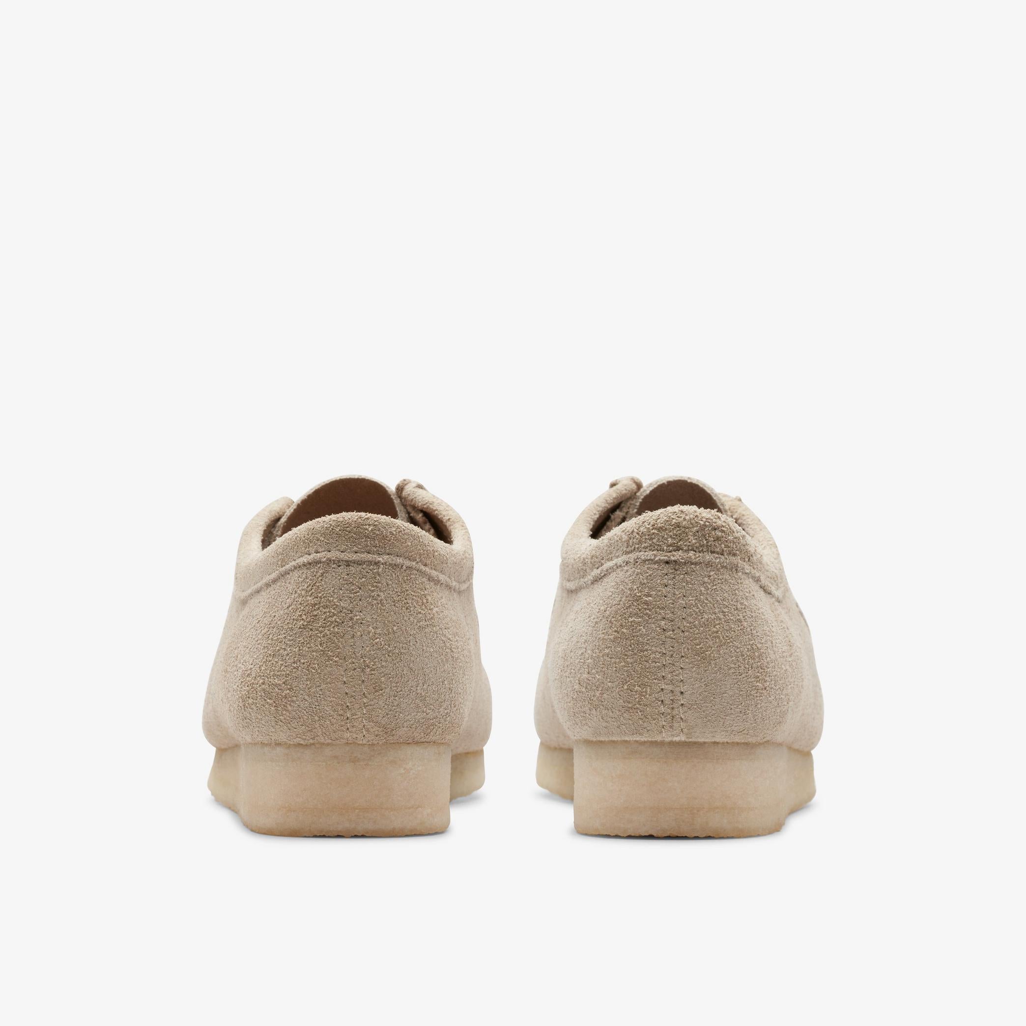 [26175711] Mens CLARKS WALLABEE - PALE GREY
