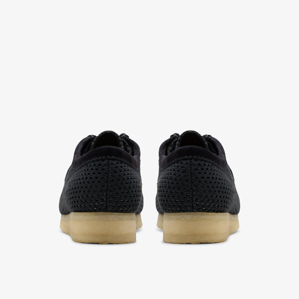 [26175848] Mens CLARKS WALLABEE - BLACK MESH