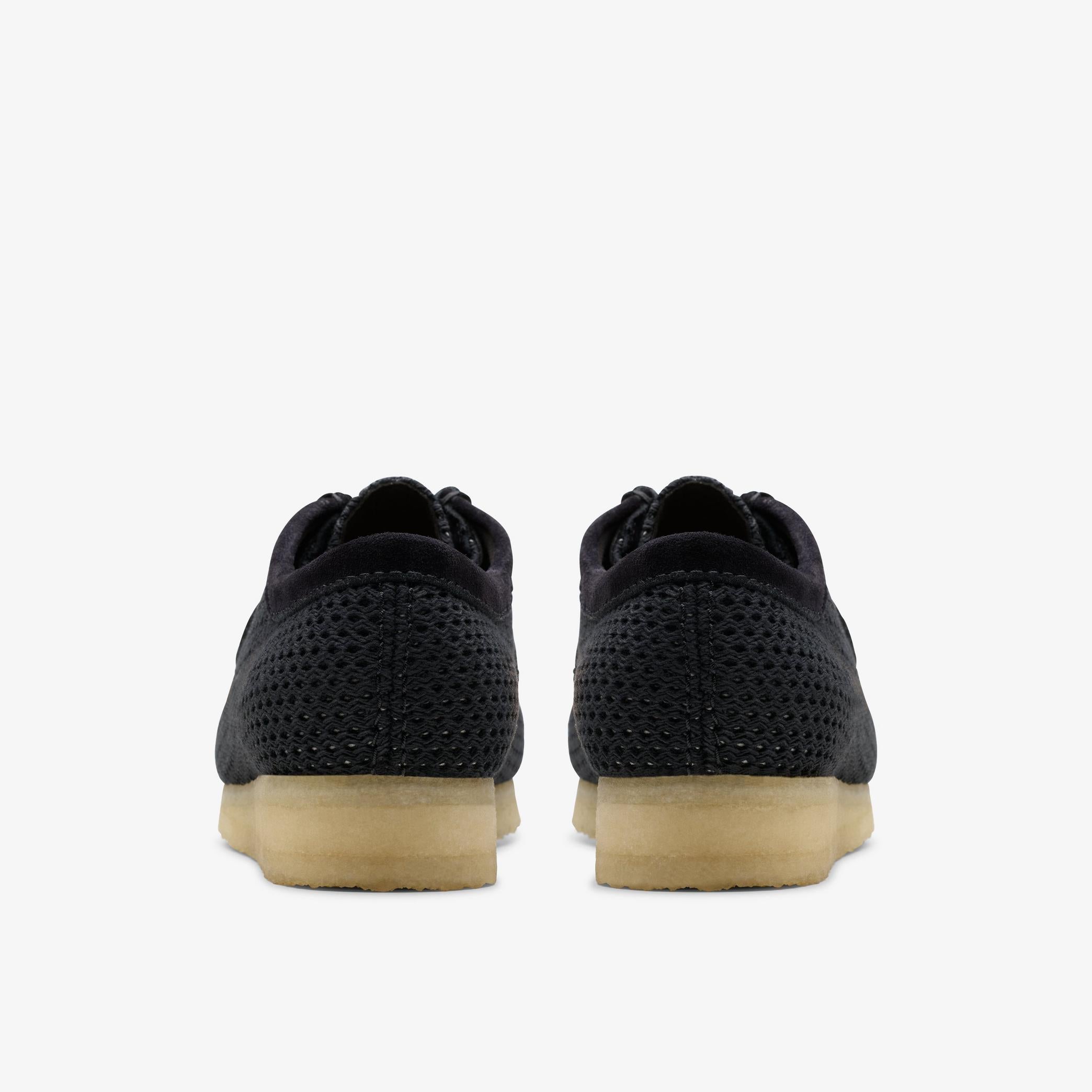 [26175848] Mens CLARKS WALLABEE - BLACK MESH