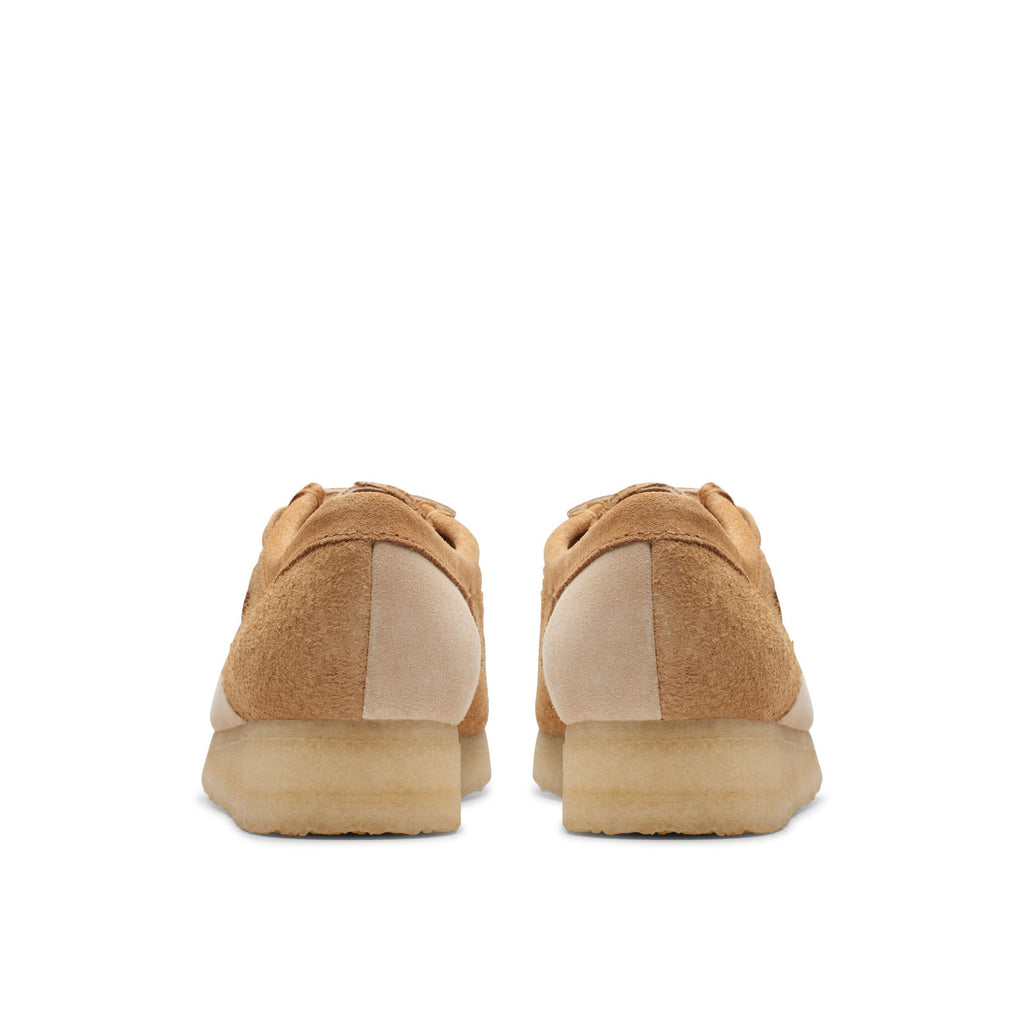 [26176524] WOMENS CLARKS WALLABEE MID TAN COMBI
