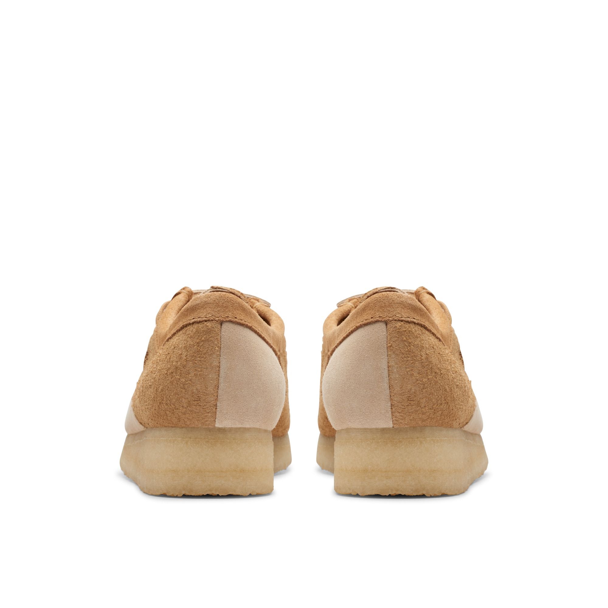 [26176524] WOMENS CLARKS WALLABEE MID TAN COMBI