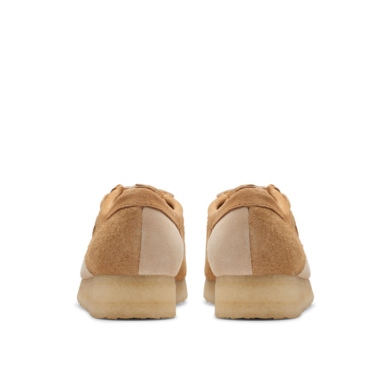 [26176524] WOMENS CLARKS WALLABEE MID TAN COMBI