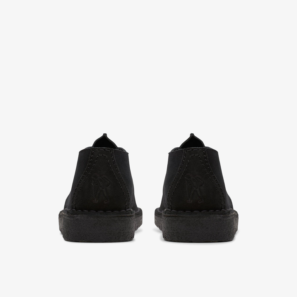 [26178476] MENS CLARKS DESERT TREK 'BLACK SUEDE'