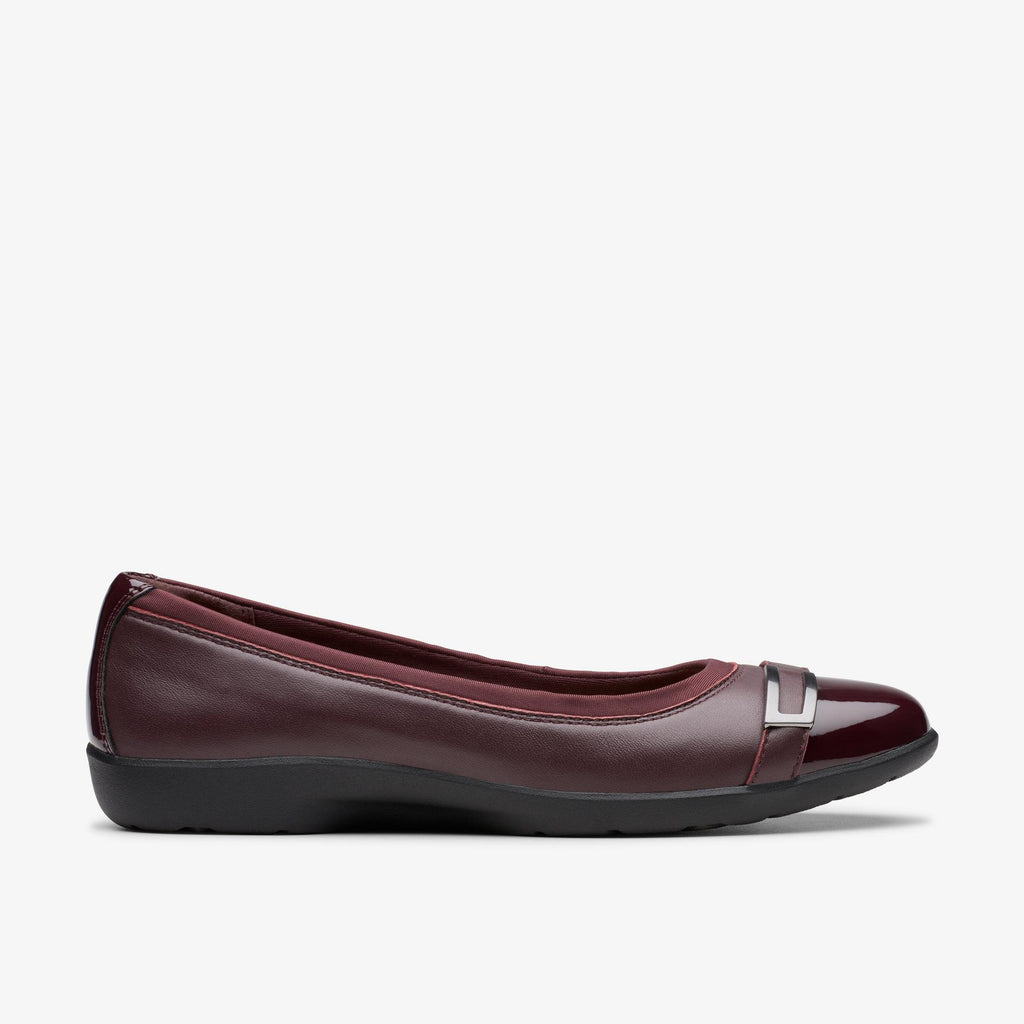 [26179656] WOMENS CLARKS MEADOW ROSE RED