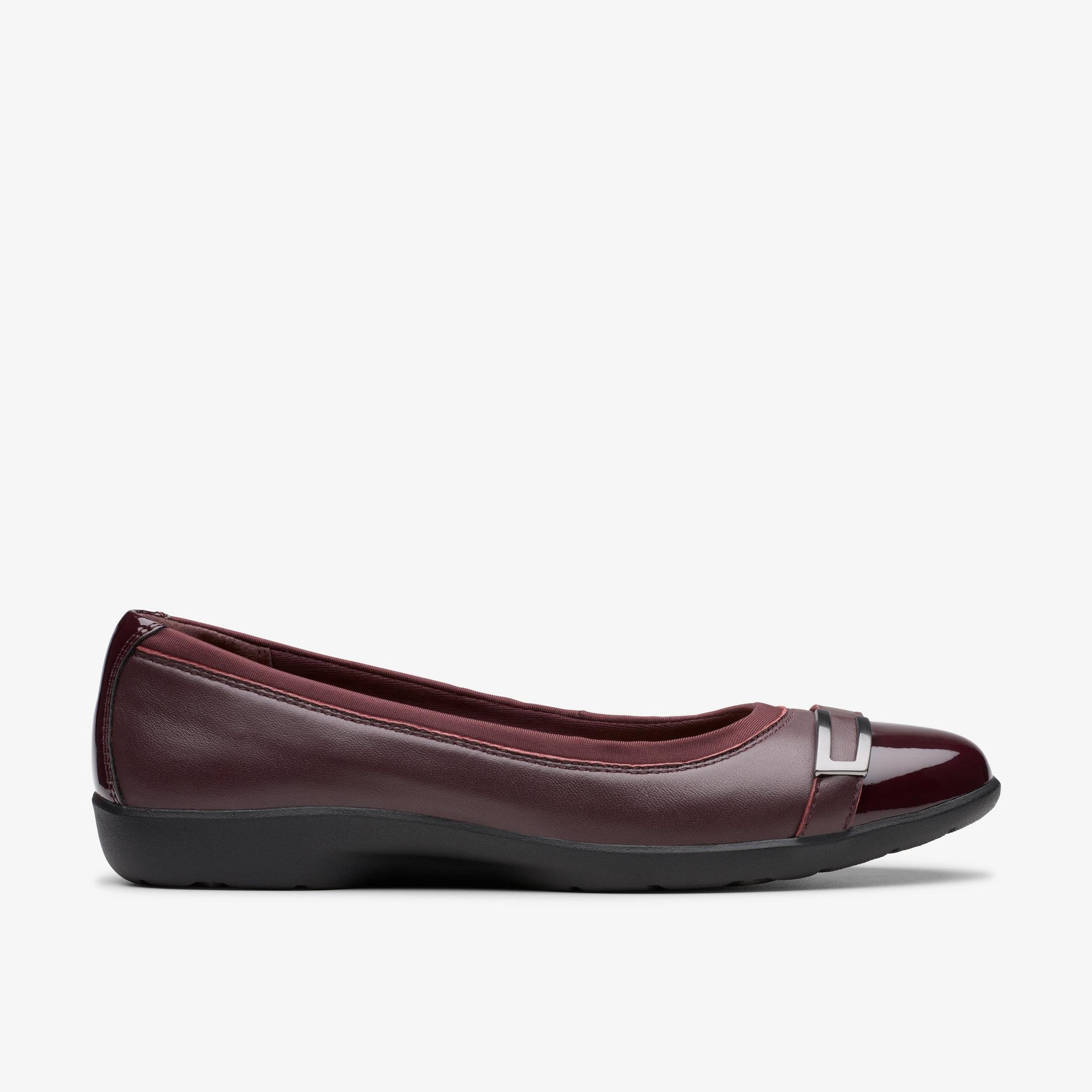 [26179656] WOMENS CLARKS MEADOW ROSE RED