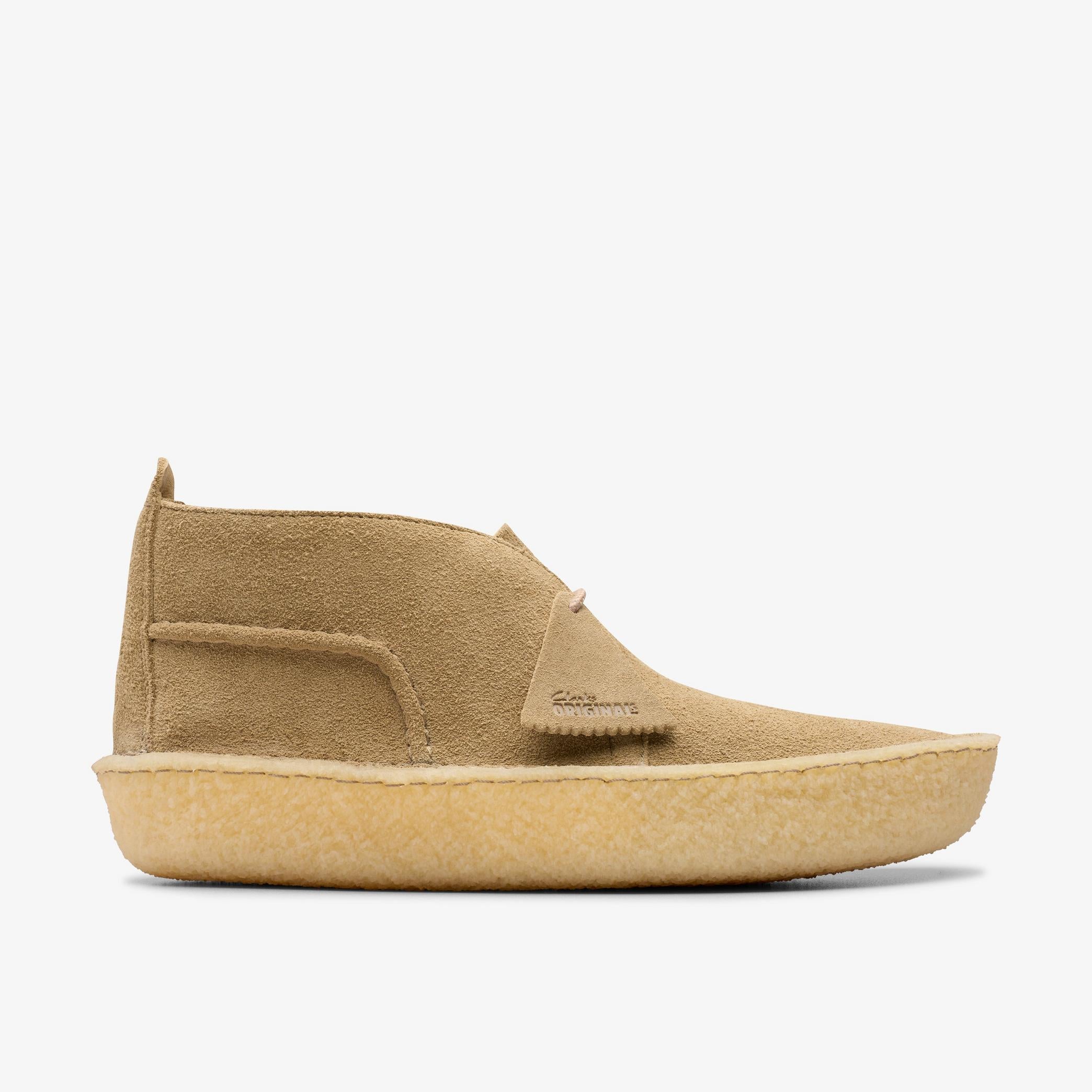 [26180625] MENS CLARKS DESERT RAIN SUEDE 'DARK SAND'