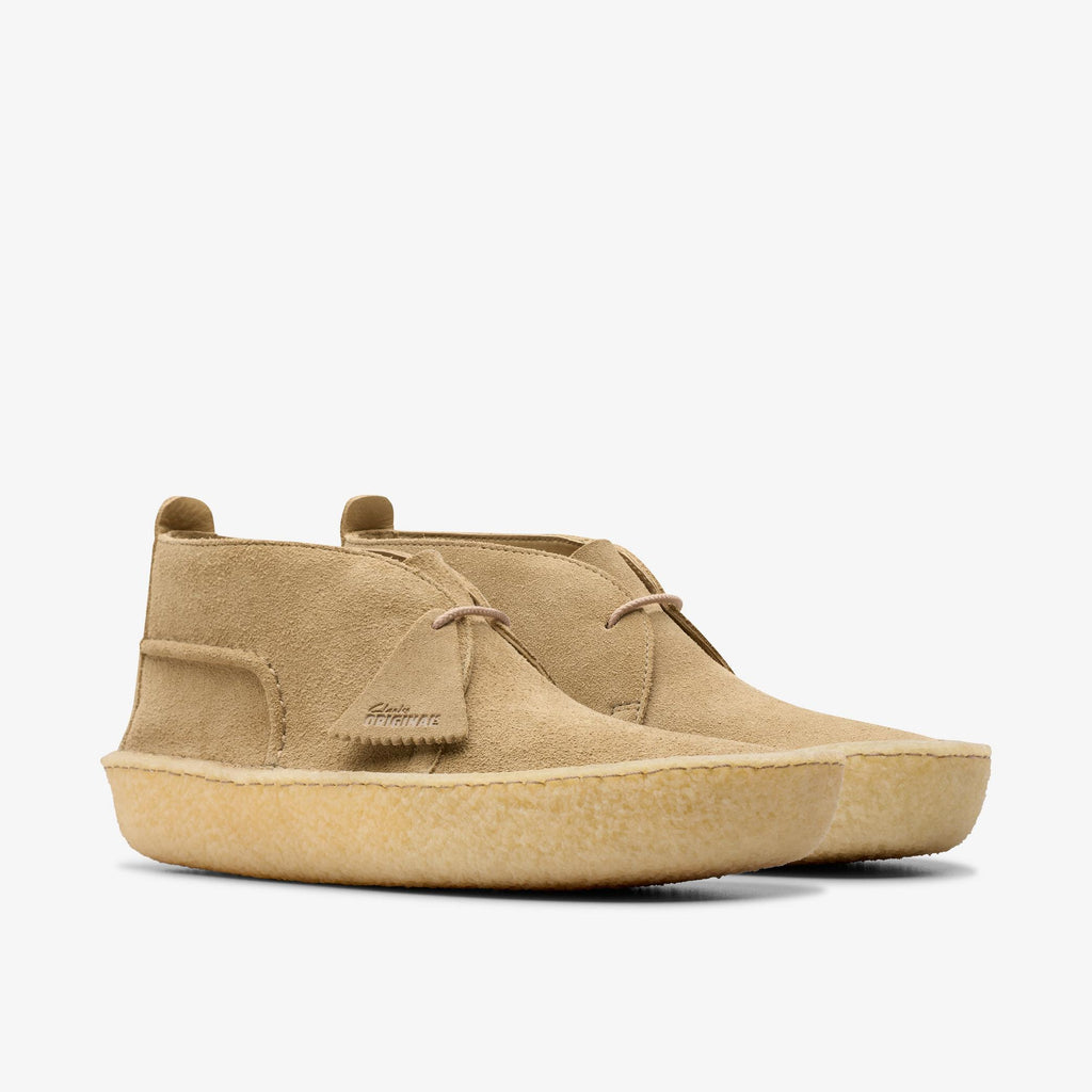 [26180625] MENS CLARKS DESERT RAIN SUEDE 'DARK SAND'
