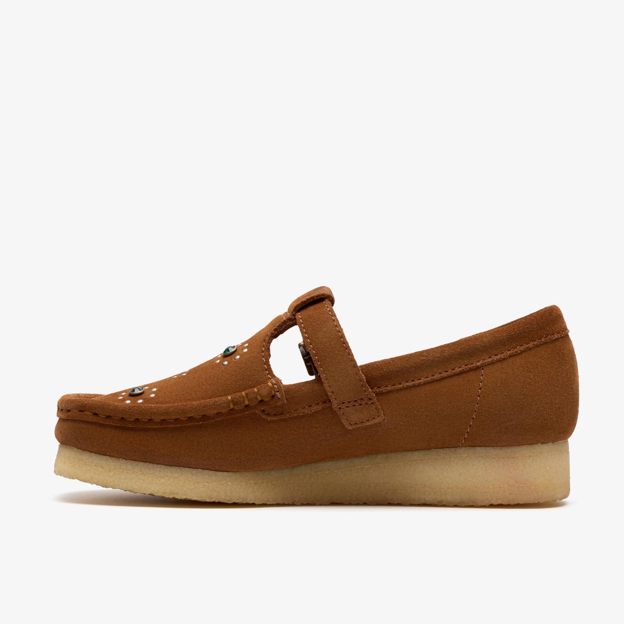 [26183079] WOMENS CLARKS WALLABEE T BAR
