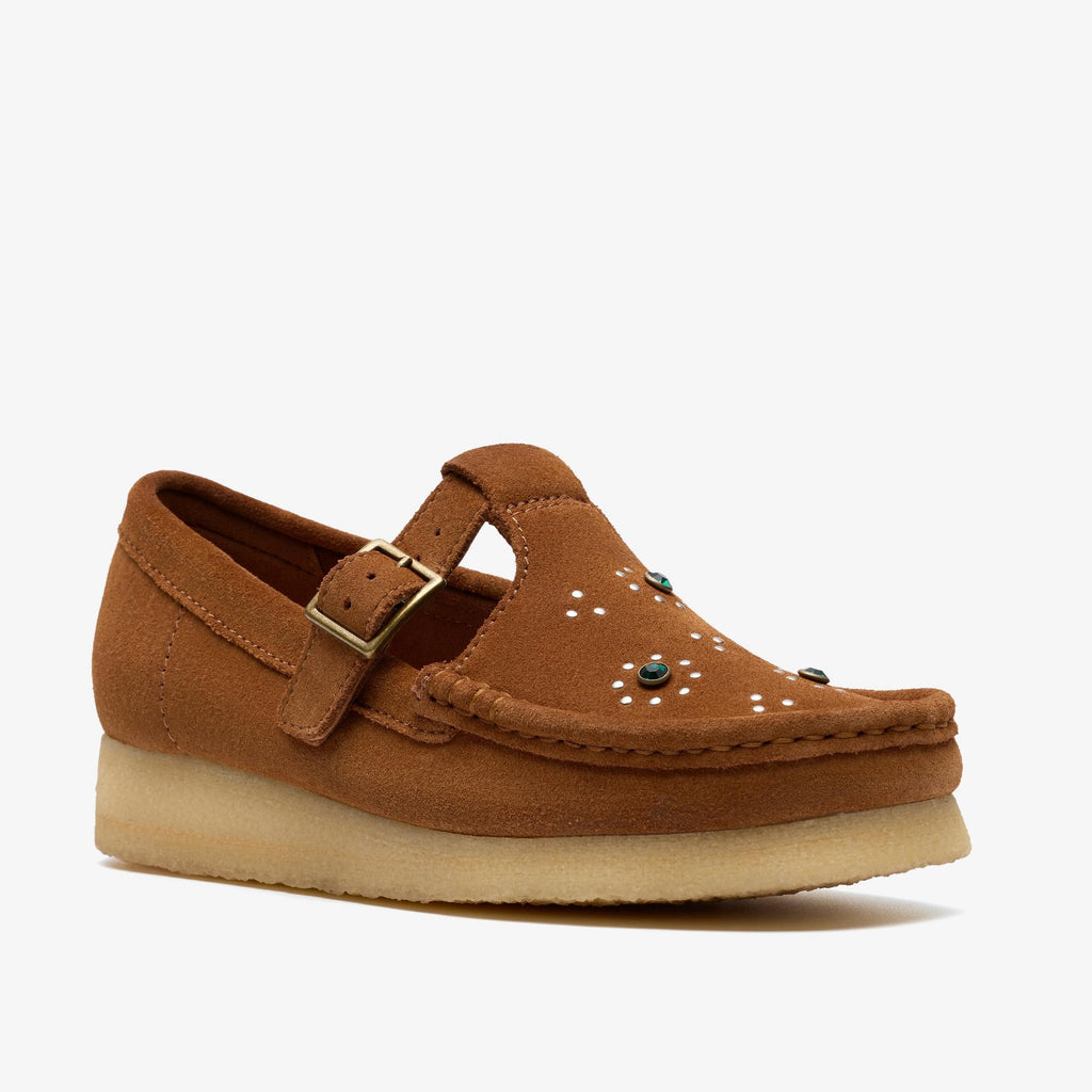 [26183079] WOMENS CLARKS WALLABEE T BAR