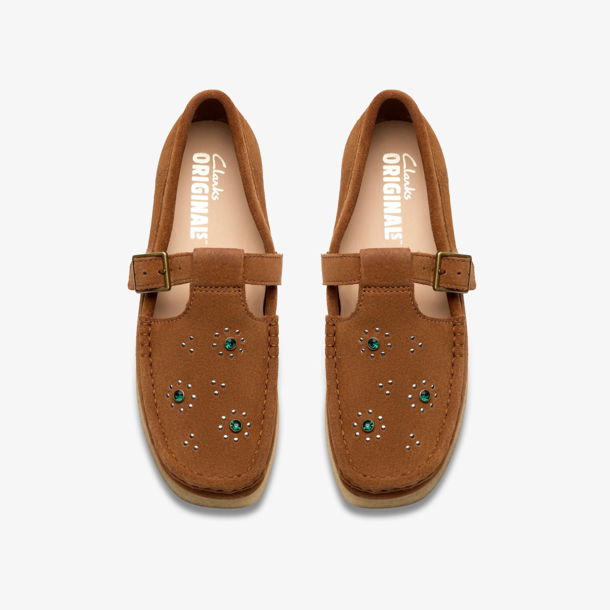 [26183079] WOMENS CLARKS WALLABEE T BAR