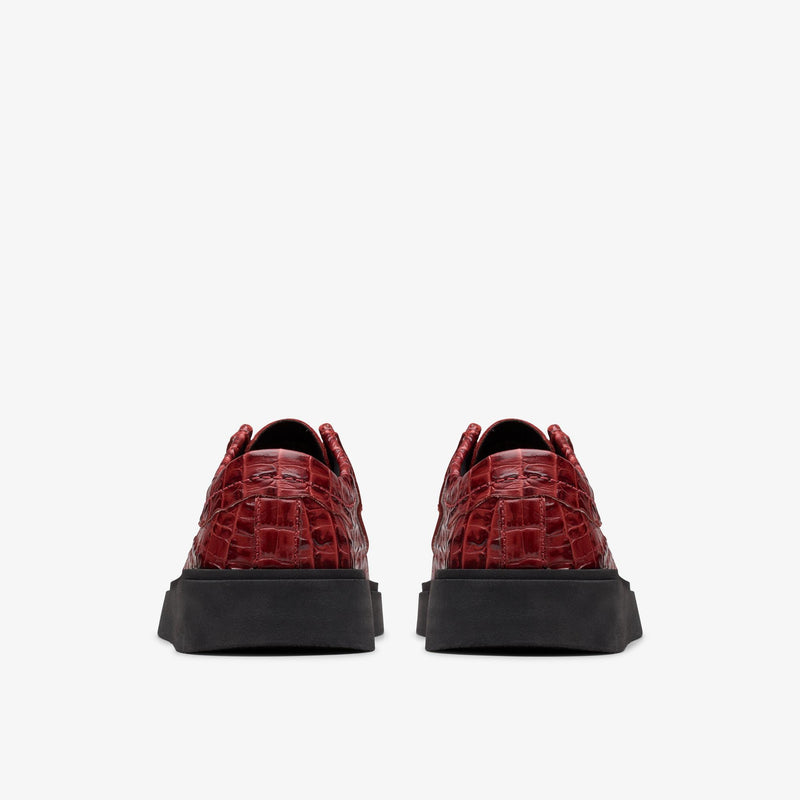 [26183330] MENS CLARKS X MARTINE ROSE TORVIEW CROC EMBOSSED LACE UP