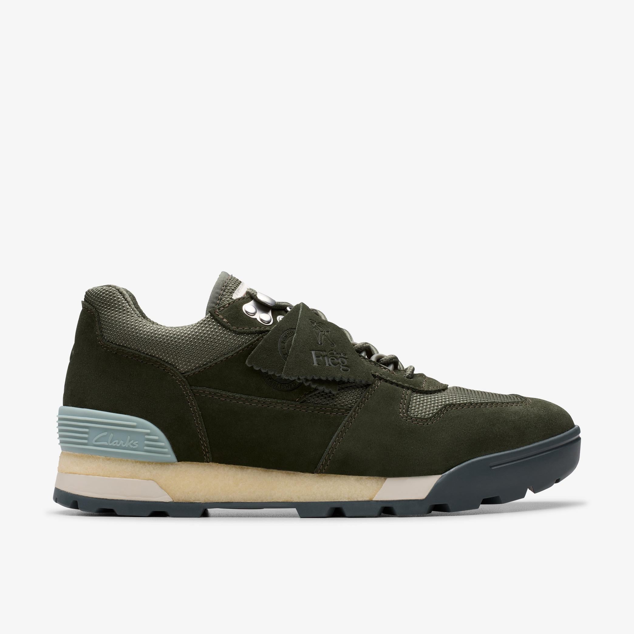 [26183708] MENS CLARKS LADDOW 'RONNIE FIEG 8TH STREET DARK OLIVE'