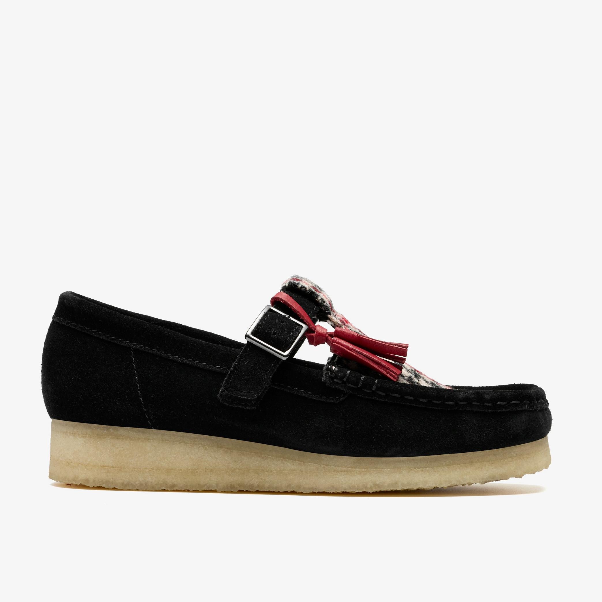 [26183811] WOMENS CLARKS WALLABEE T BAR