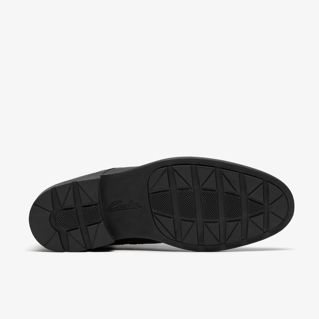 [26184820] MENS CLARKS EMMET ZIP 'BLACK DISTRESSED'