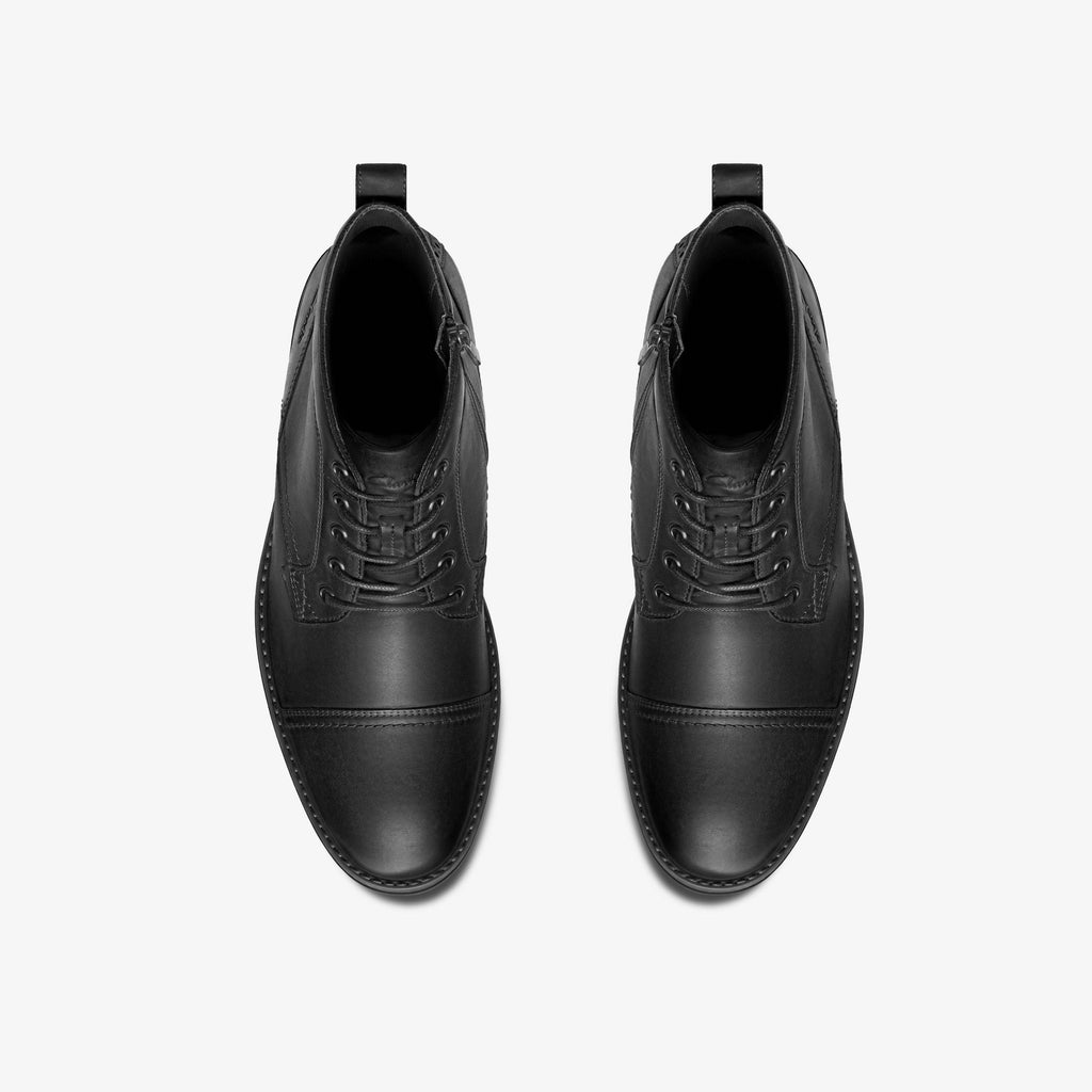 [26184820] MENS CLARKS EMMET ZIP 'BLACK DISTRESSED'