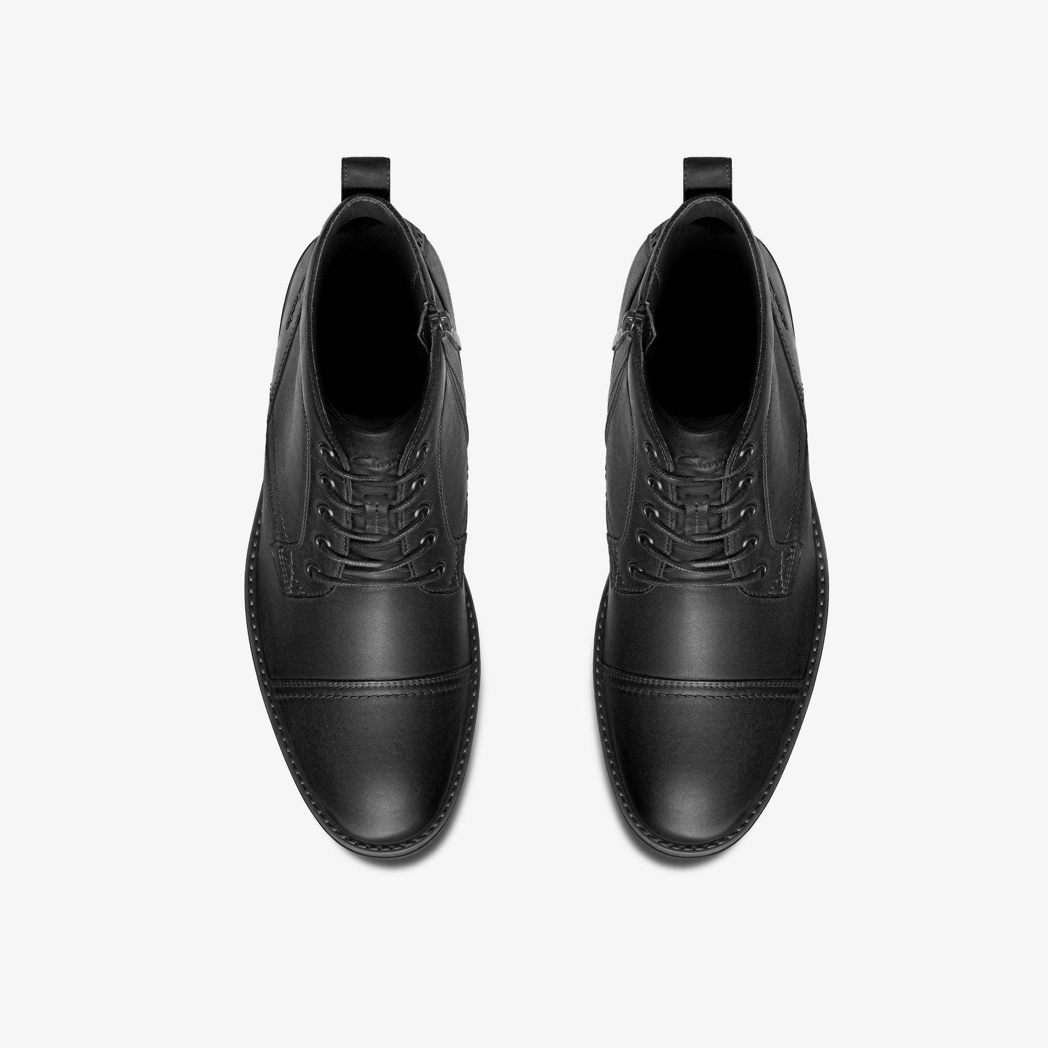 [26184820] MENS CLARKS EMMET ZIP 'BLACK DISTRESSED'