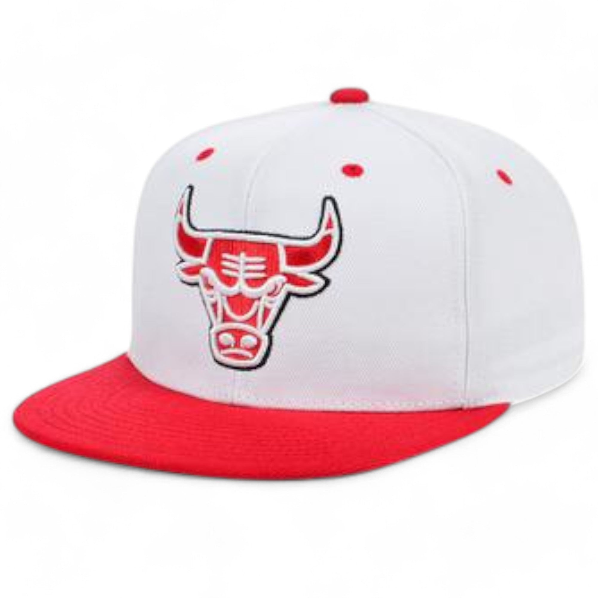 MENS MITCHELL & NESS NBA RELOAD SNAPBACK NBA BULLS - WHITE-RED