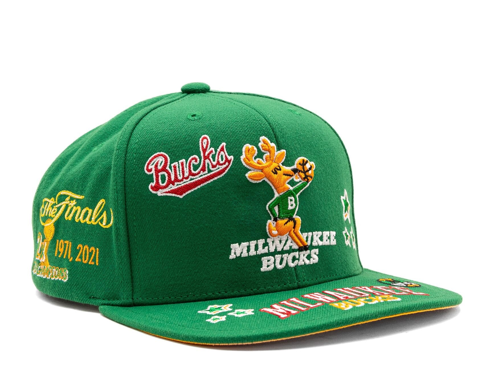 Mens MITCHELL & NESS NBA ALL OUT SNAPBACK HWC BUCKS