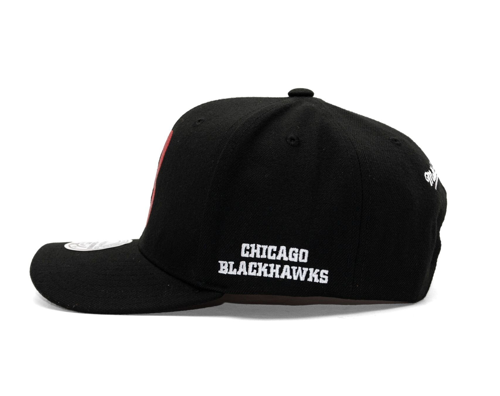 MENS MITCHELL & NESS NHL ICON GRAIL PRO SNAPBACK BLACKHAWKS - BLACK