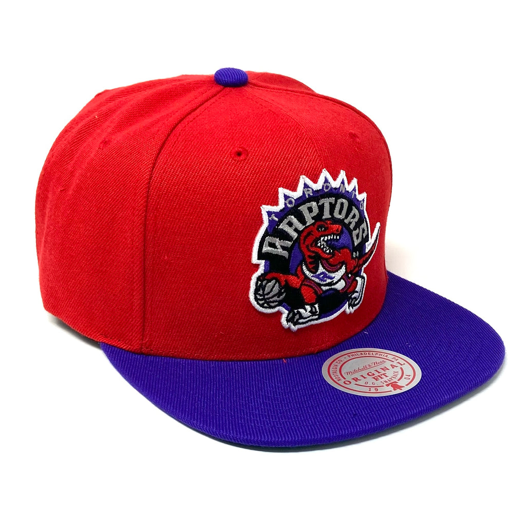 MENS MITCHELL & NESS NBA CORE BASIC SNAPBACK HWC RAPTORS - RED-PURPLE
