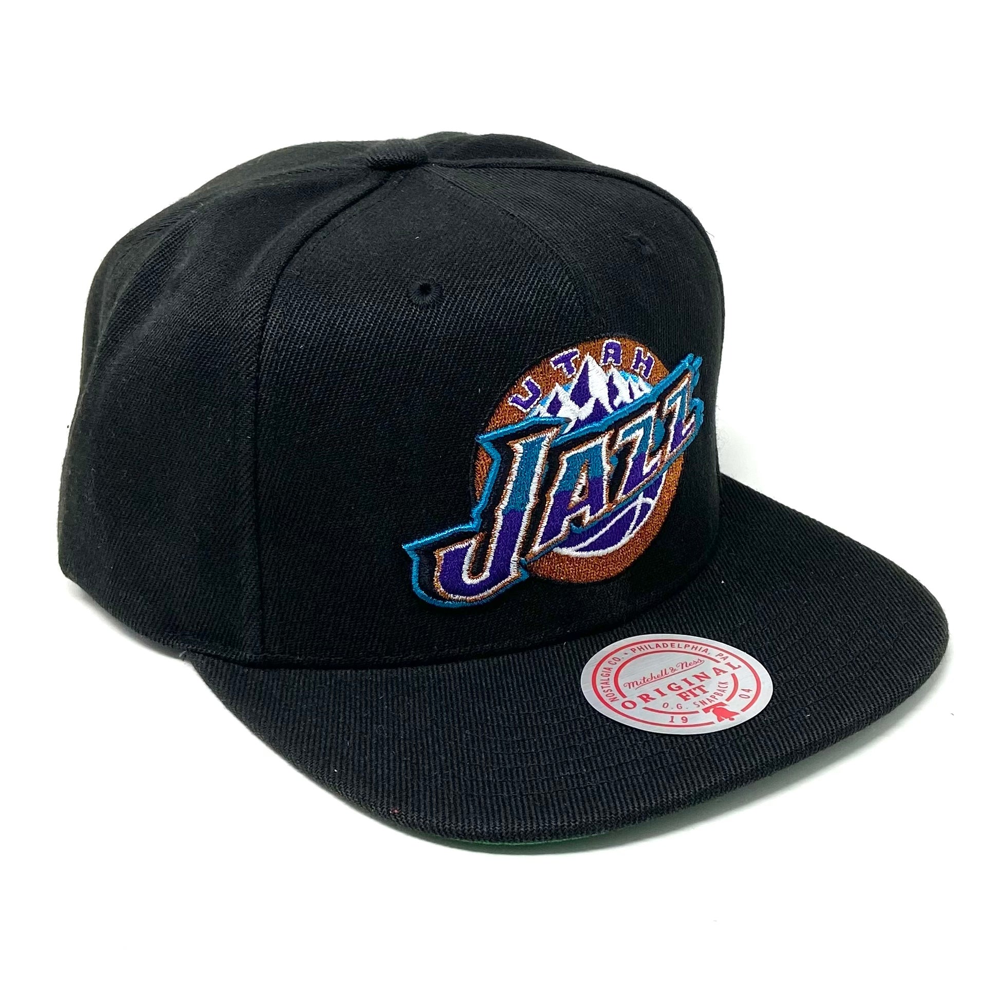 MENS MITCHELL & NESS NBA CORE BASIC SNAPBACK HWC JAZZ - BLACK