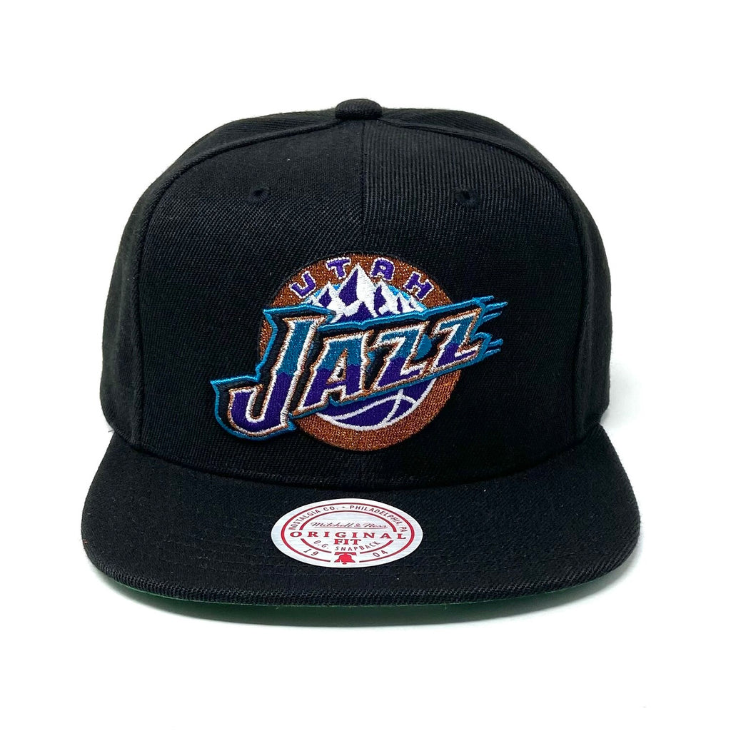 MENS MITCHELL & NESS NBA CORE BASIC SNAPBACK HWC JAZZ - BLACK