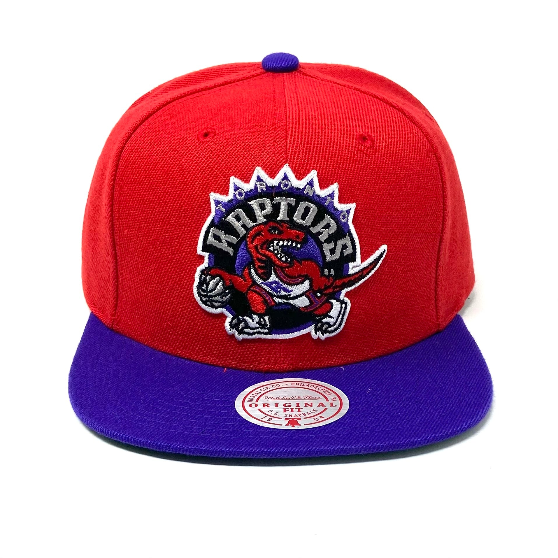 MENS MITCHELL & NESS NBA CORE BASIC SNAPBACK HWC RAPTORS - RED-PURPLE