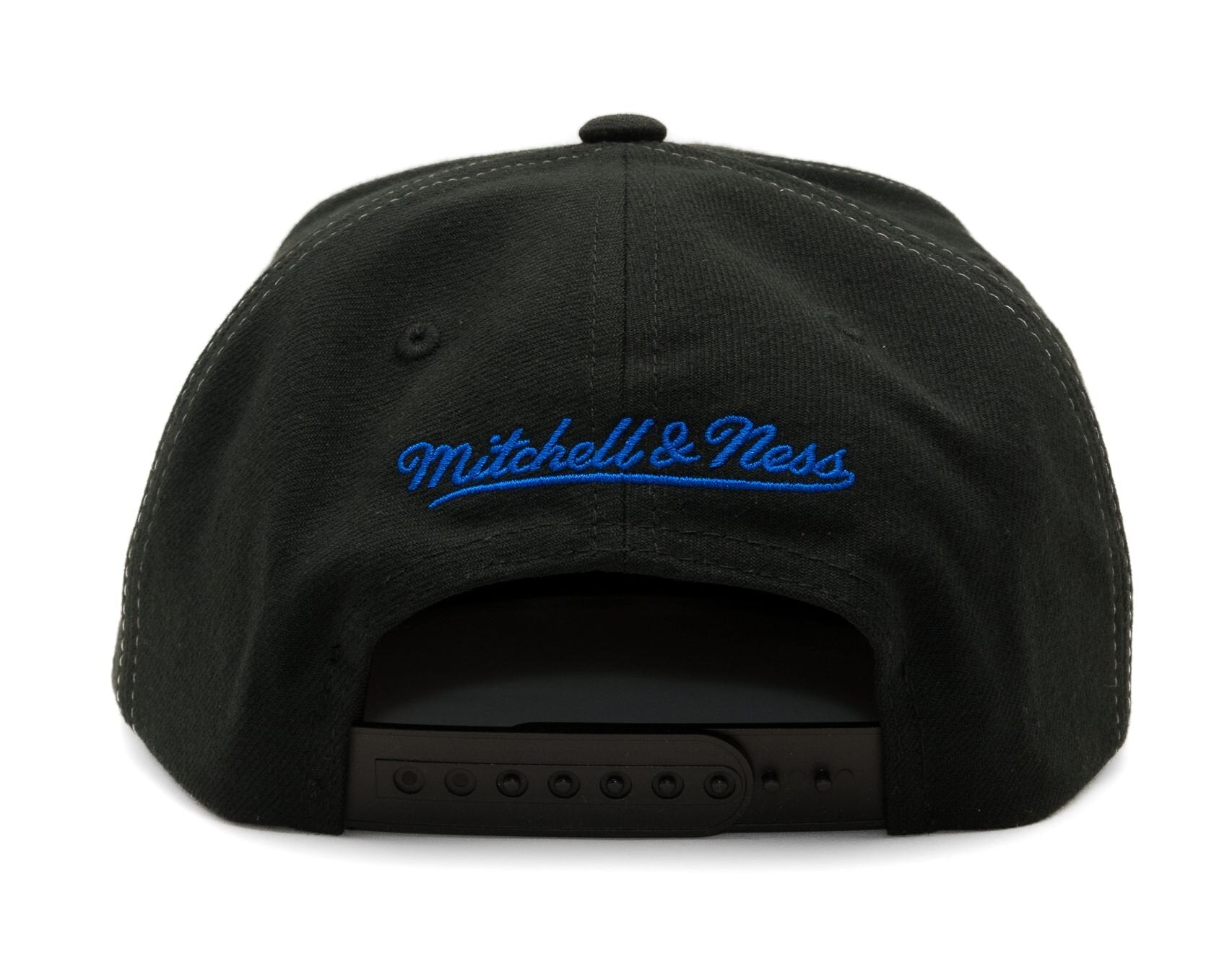 MENS MITCHELL & NESS NHL FULL FRONTAL SNAPBACK VNTG CAPITALS - BLACK