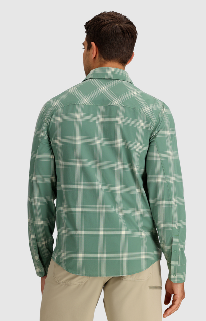 [282279-2708] MENS OUTDOOR RESEARCH ASTROMAN BUTTON LONG SLEEVE UPF 30 SUN SHIRT