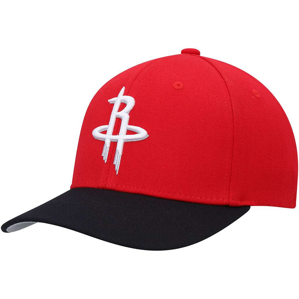 MENS MITCHELL & NESS NBA TEAM 2 TONE 2.0 STRETCH SNAPBACK NBA ROCKETS
