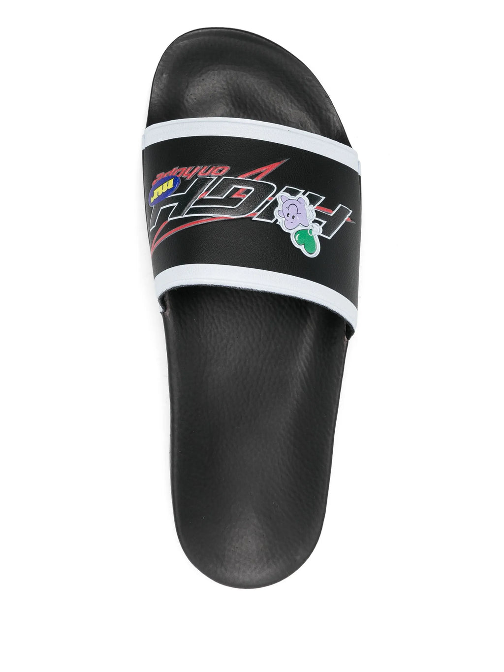 [1067EVA1037-BLK] MENS MARTINE ROSE HIGH ON HOPE POOL SLIDE