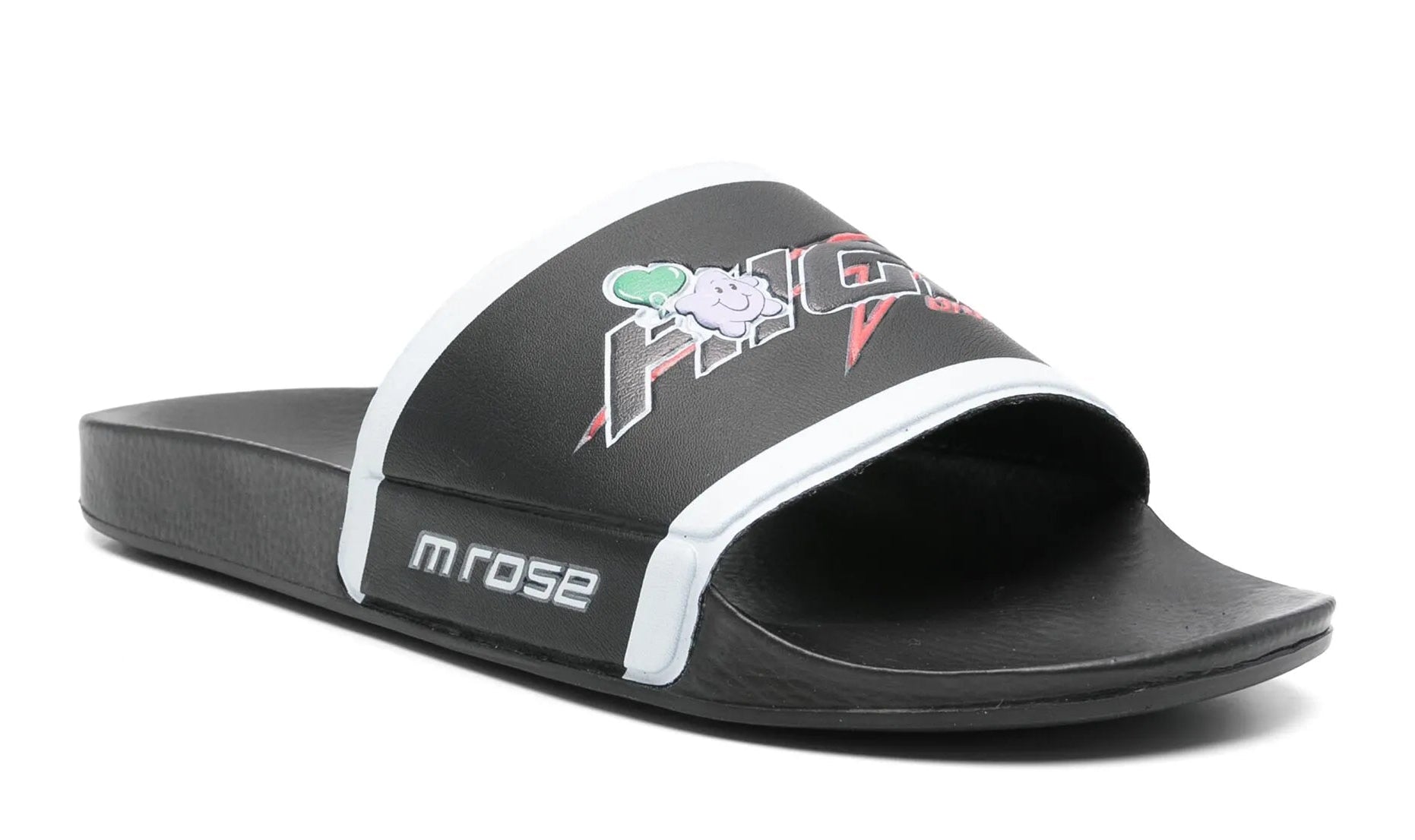 [1067EVA1037-BLK] MENS MARTINE ROSE HIGH ON HOPE POOL SLIDE