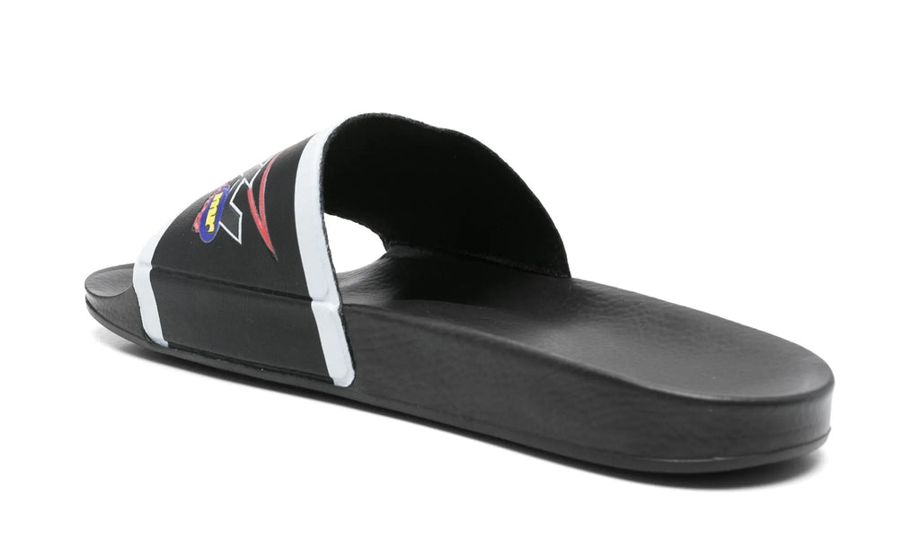 [1067EVA1037-BLK] MENS MARTINE ROSE HIGH ON HOPE POOL SLIDE