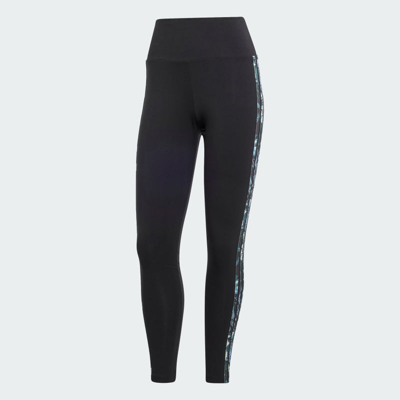 [II3192] Womens Adidas 3 STRIPE FLORAL LEGGINGS