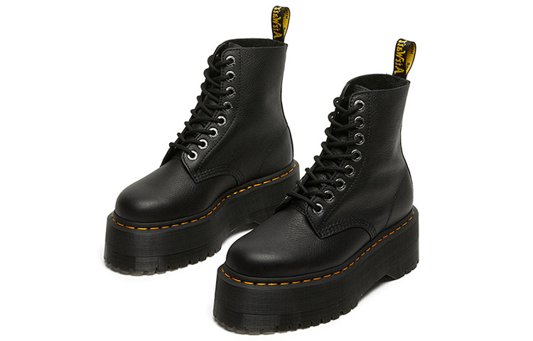 [26925001] UNISEX DR. MARTENS 1460 MAX LEATHER PLATFORM BOOTS