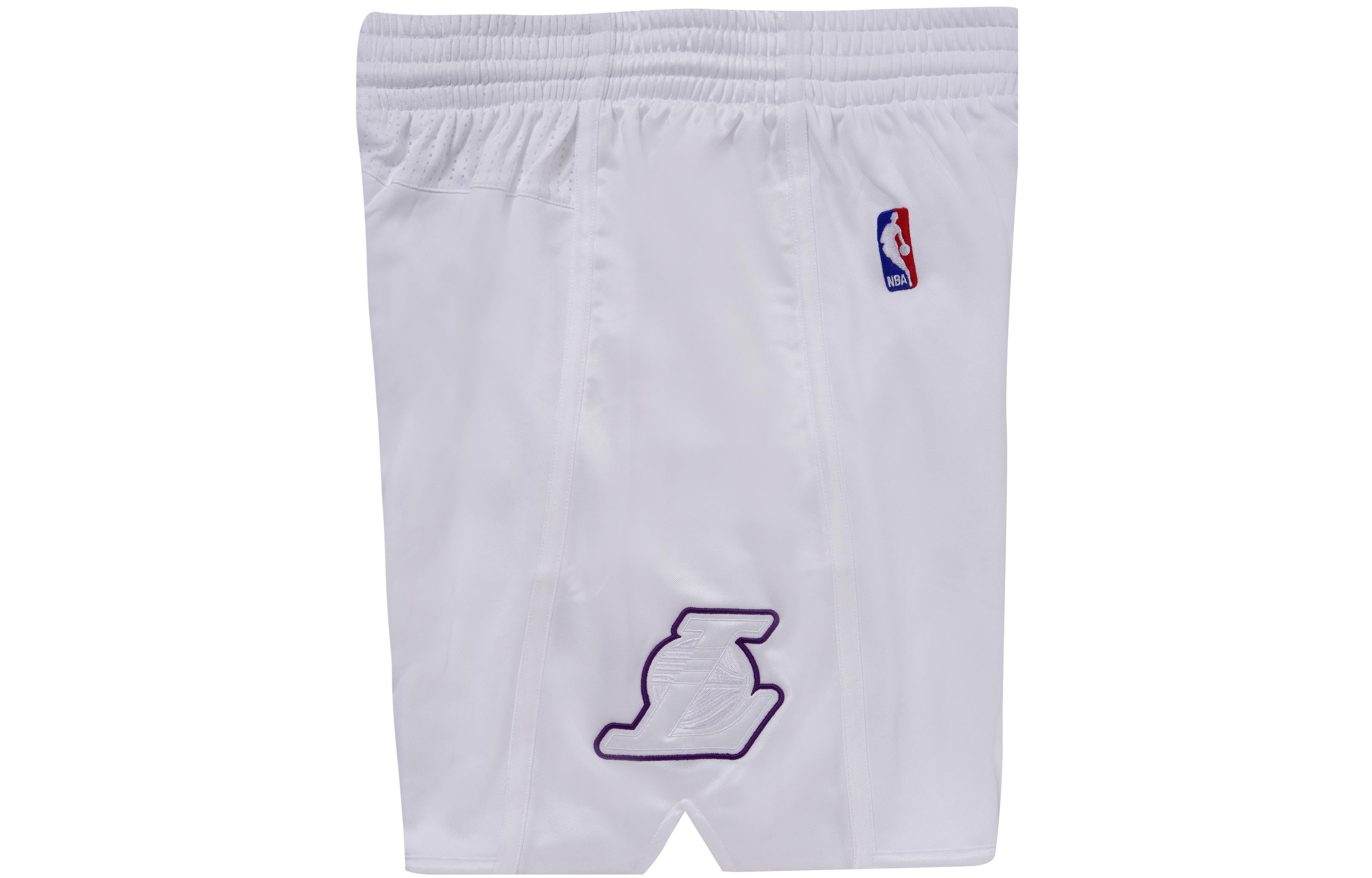 [ASHR4972-LAL12PPPWHIT] MENS MITCHELL & NESS CHRISTMAS DAY SHORTS LAKERS 2012