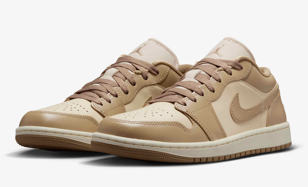 [DC0774-203] WOMENS AIR JORDAN RETRO 1 LOW 'RATTAN SAIL DESERT CAMO'