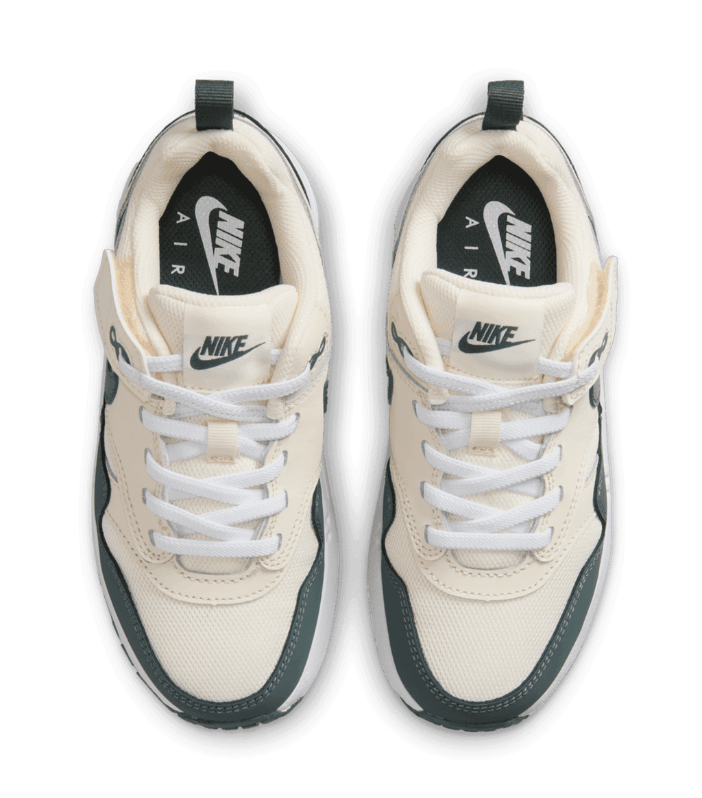 [DZ3308-107] PRESCHOOL NIKE AIR MAX 1 EASYON 'PALE IVORY WHITE VINTAGE GREEN'