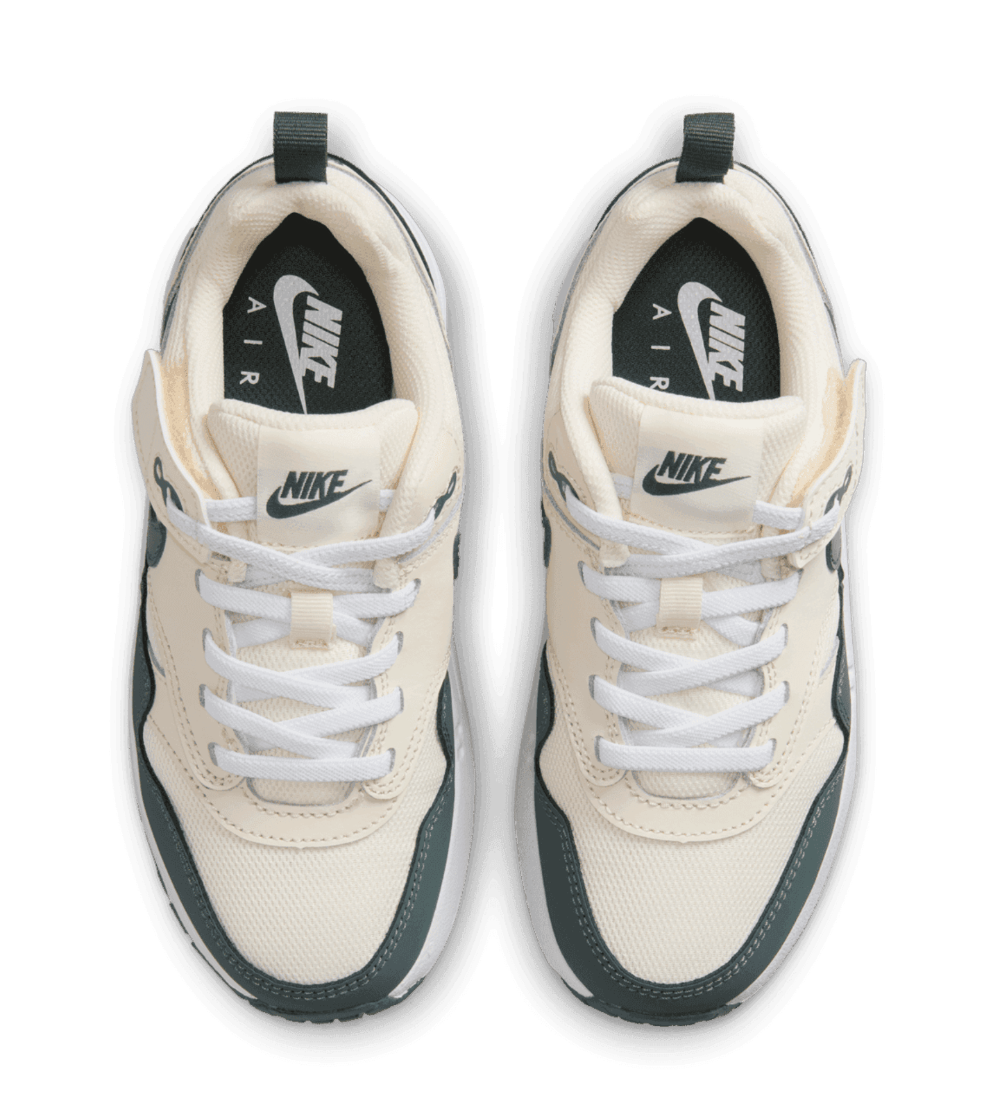 [DZ3308-107] PRESCHOOL NIKE AIR MAX 1 EASYON 'PALE IVORY WHITE VINTAGE GREEN'