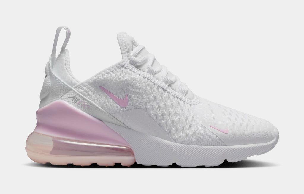 [943345-122] GRADE SCHOOL NIKE AIR MAX 270 'WHITE LIGHT SMOKE GREY PINK FOAM (GS)'