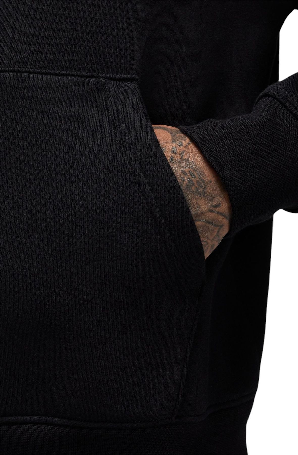 [FD7545-013] MENS AIR JORDAN ESSENTIALS FLEECE HOODIE BLACK SWEATSHIRTS