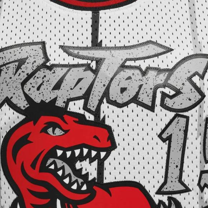 MENS MITCHELL & NESS CRACKED CEMENT SWINGMAN JERSEY RAPTORS 1998 VINCE CARTER