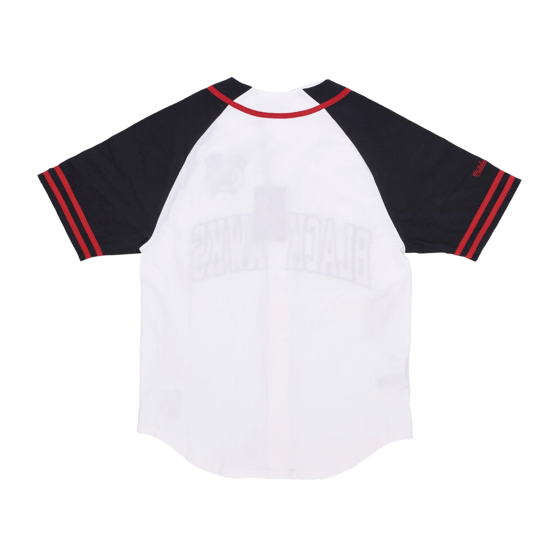 MENS MITCHELL & NESS NHL PRACTICE DAY BUTTON FRONT JERSEY BLACKHAWKS
