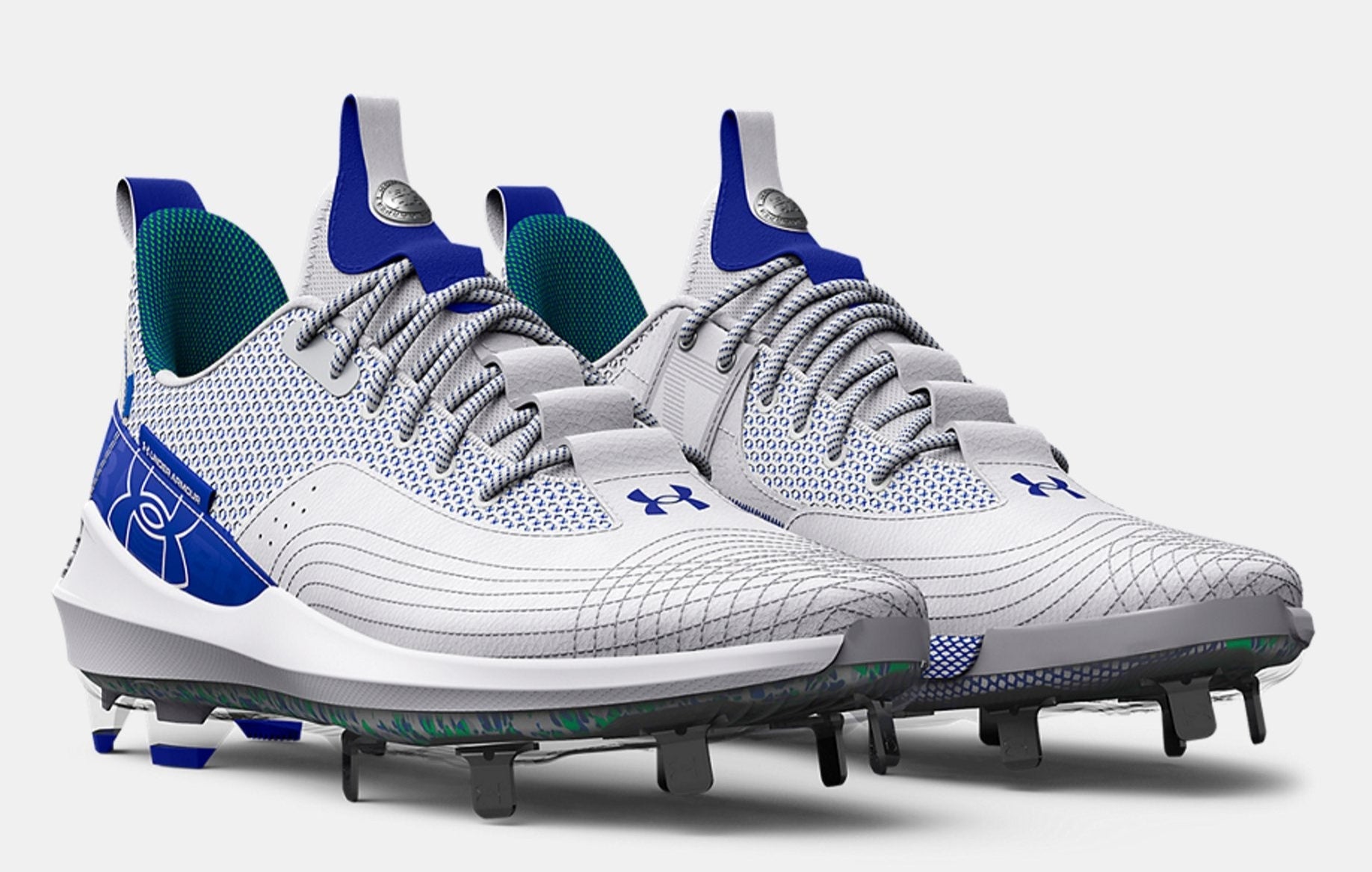 [3025585-400] MENS UNDER ARMOUR HARPER 7 LOW ELITE TPU 'GREY ROYAL' (NO LID)